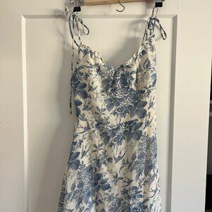 NWT COMMENSE Size Small blue floral sundress
